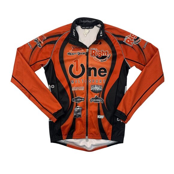 Louis Garneau Cycling Jersey Men XS Extra Small Orange ONE Multisport Scottsdale - Picture 1 of 14